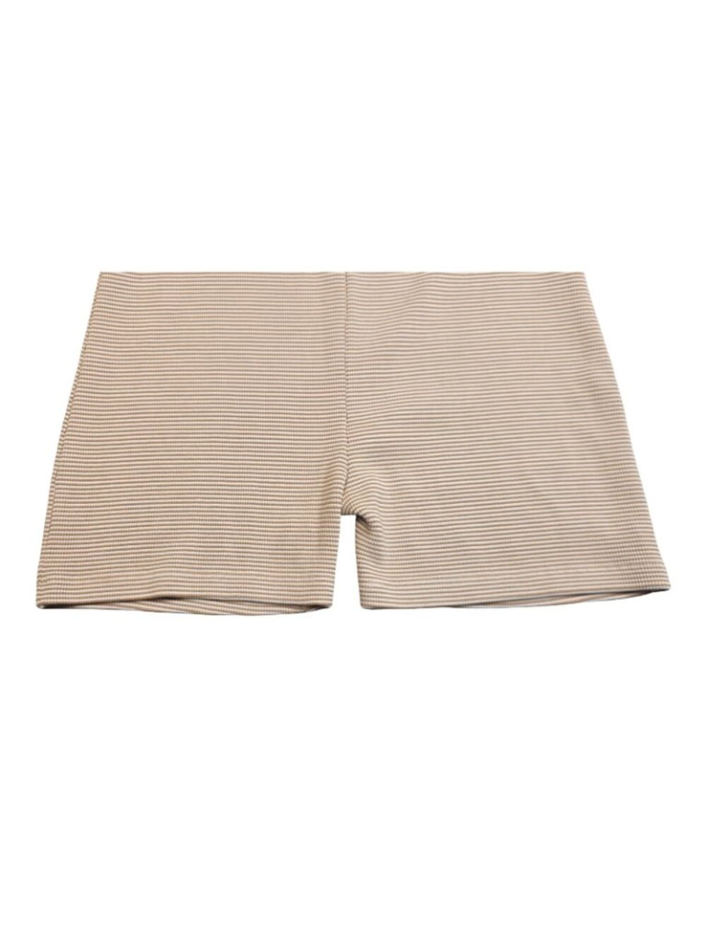 Women's - Zara Beige and White Striped Ribbed Knit Romper, Size Large - Picture 8 of 8